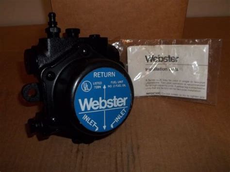 Webster Model 728n No 2 Fuel Oil Pump 1725 Rpm 2r 162d 4c5 New Nos US 189. . Webster 728n manual